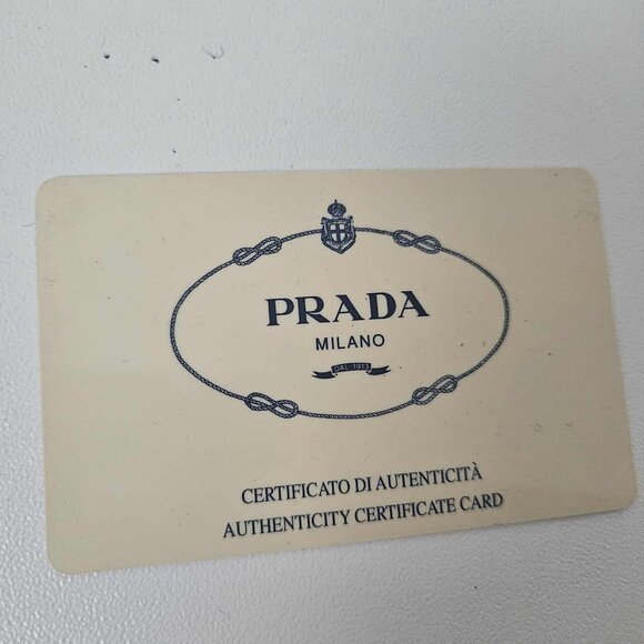 Prada Gray Nylon and Leather Trifold Wallet - Picture 12 of 12